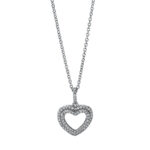 Collier Weißgold 18kt 0,17 Diamantschmuck mit 66 Diamanten - 4J398