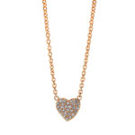 Collier Rosegold 18kt 0,07 Diamantschmuck mit 27 Diamanten - 4J419