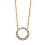 Collier Rosegold 18kt 0,30 Diamantschmuck mit 22 Diamanten - 4J431