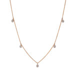 Collier Rosegold 18kt 0,30 Diamantschmuck mit 40 Diamanten - 4J466