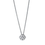 Collier Weißgold 18kt 0,28 Diamantschmuck mit 7 Diamanten - 4J483