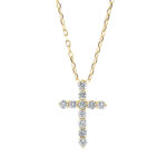 Collier Gelbgold 18kt 0,37 Diamantschmuck mit 11 Diamanten - 4J542