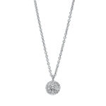 Collier Weißgold 18kt 0,12 Diamantschmuck mit 9 Diamanten - 4J584