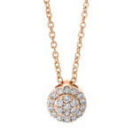 Collier Rosegold 18kt 0,10 Diamantschmuck mit 21 Diamanten - 4J983