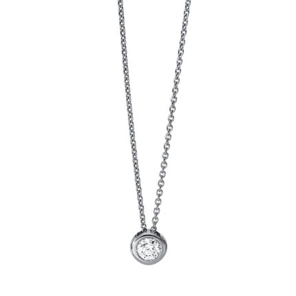 Collier Zarge Weißgold 18kt 0,15 Diamantschmuck mit 1 Diamanten - 4K442