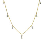 Collier Gelbgold 18kt 0,90 Diamantschmuck mit 15 Diamanten - 4K871