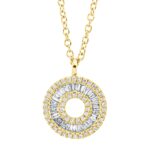 Collier Gelbgold 18kt 0,30 Diamantschmuck mit 73 Diamanten - 4K892