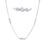 Collier Zarge Weißgold 18kt 0,62 Diamantschmuck mit 33 Diamanten - 4L294