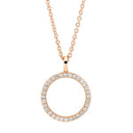 Collier Rosegold 18kt 0,16 Diamantschmuck mit 32 Diamanten - 4L505