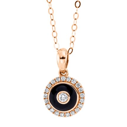 Collier Rosegold 18kt 0,14 Diamantschmuck mit 22 Diamanten - 4M092