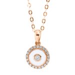 Collier Rosegold 18kt 0,14 Diamantschmuck mit 22 Diamanten - 4M093