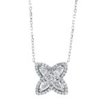 Collier Weißgold 18kt 0,54 Diamantschmuck mit 45 Diamanten - 4M111