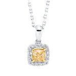 Collier 4er-Krappe Weißgold / Gelbgold 18kt 0,38 Diamantschmuck mit 17 Diamanten - 4M148