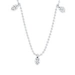 Collier Weißgold 18kt 0,43 Diamantschmuck mit 7 Diamanten - 4M275