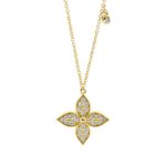 Collier Gelbgold 18kt 0,25 Diamantschmuck mit 25 Diamanten - 4M577