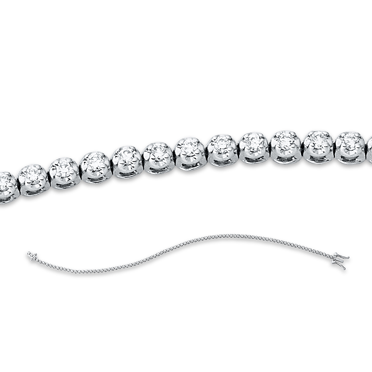 5C183W Armband Weißgold 18kt 0,45 Diamantschmuck mit 87 Diamanten - 5C183 – Bild 1