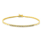 Armband Gelbgold 18kt 0,39 Diamantschmuck mit 15 Diamanten - 5C975