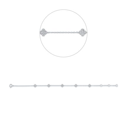 Armband Weißgold 18kt 0,31 Diamantschmuck mit 25 Diamanten - 5E791