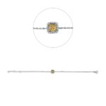 Armband 4er-Krappe Weißgold / Gelbgold 18kt 0,45 Diamantschmuck mit 21 Diamanten - 5E851