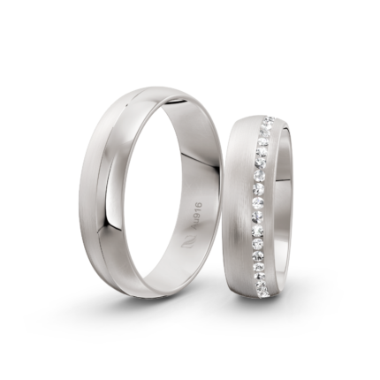 Trauringe Weissgold / 585 Gold | Modell Z°1021