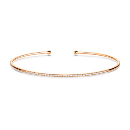 Armreif Rosegold 18kt 0,16 Diamantschmuck mit 53 Diamanten - 6A266