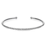 Armreif Weißgold 18kt 0,63 Diamantschmuck mit 36 Diamanten - 6A388