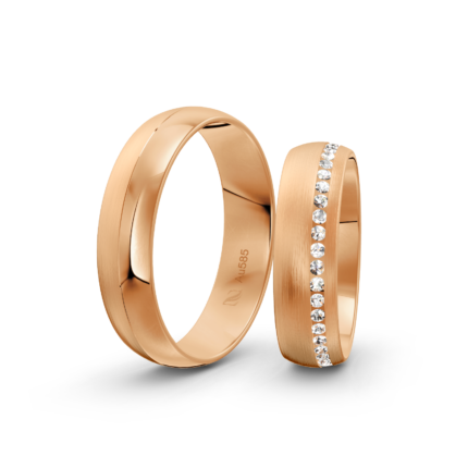 Trauringe Rosegold / 585 Gold | Modell Z°1021