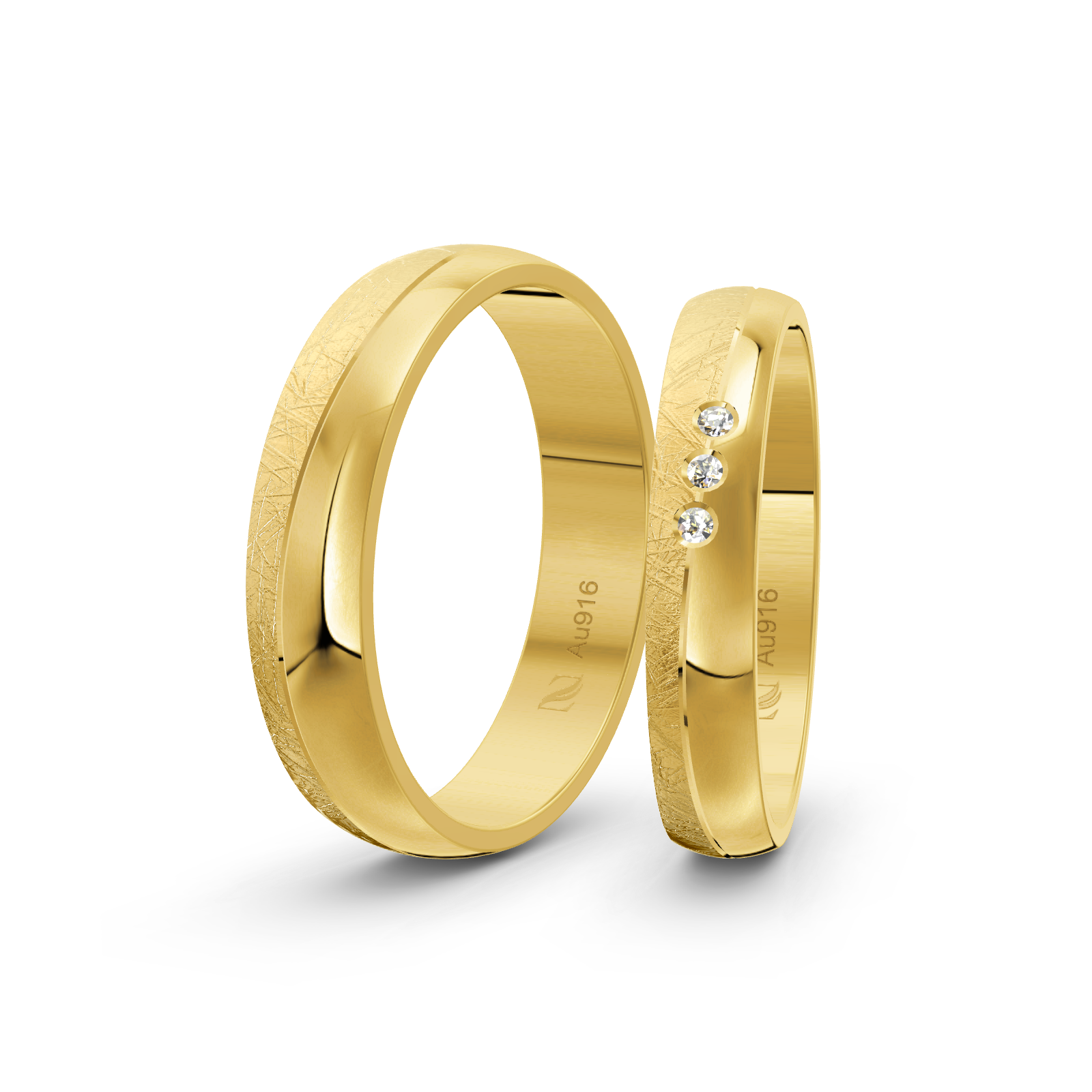 7a9f4f716189ba4dcef4a195a94452d1_rr0.png Trauringe Gelbgold / Gelbgold / 916 Gold | Modell Z°1043 – Bild 1