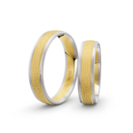 Trauringe Gelbgold / Weißgold / 750 Gold | Modell B0002