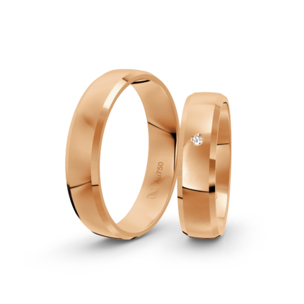 Trauringe Rosegold / 750 Gold | Modell Z°1040