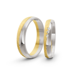 Trauringe Gelbgold / Weißgold / 750 Gold | Modell Z°1043