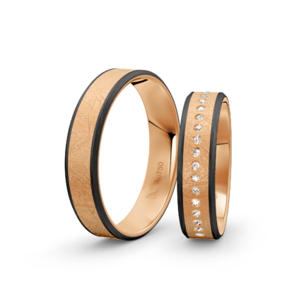 Trauringe Rosegold / 750 Gold | Modell Z°1038