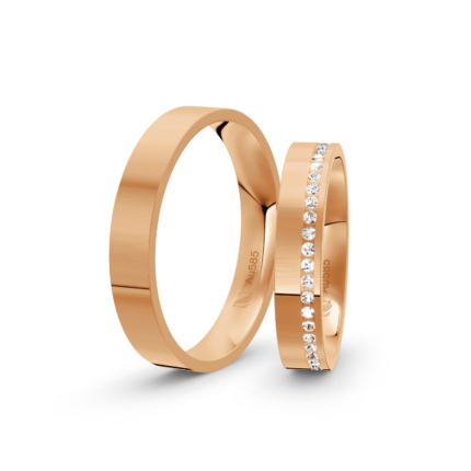 Trauringe Rosegold / 585 Gold | Modell Z°1015