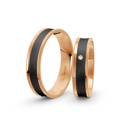Trauringe Rosegold / 585 Gold | Modell Zum-1001