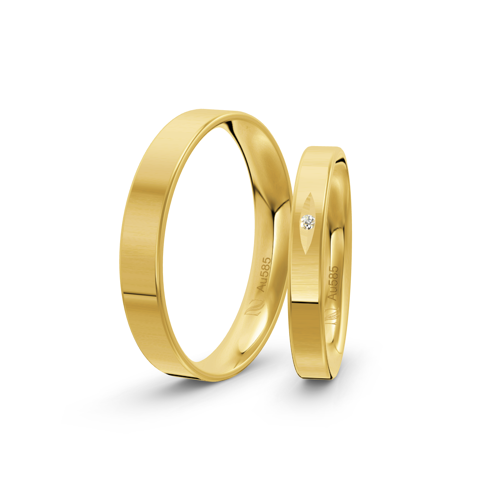 fd03efaa95a775a05d229d04e5f94316_rr0.png Trauringe Gelbgold / 585 Gold | Modell Z°1025 – Bild 1