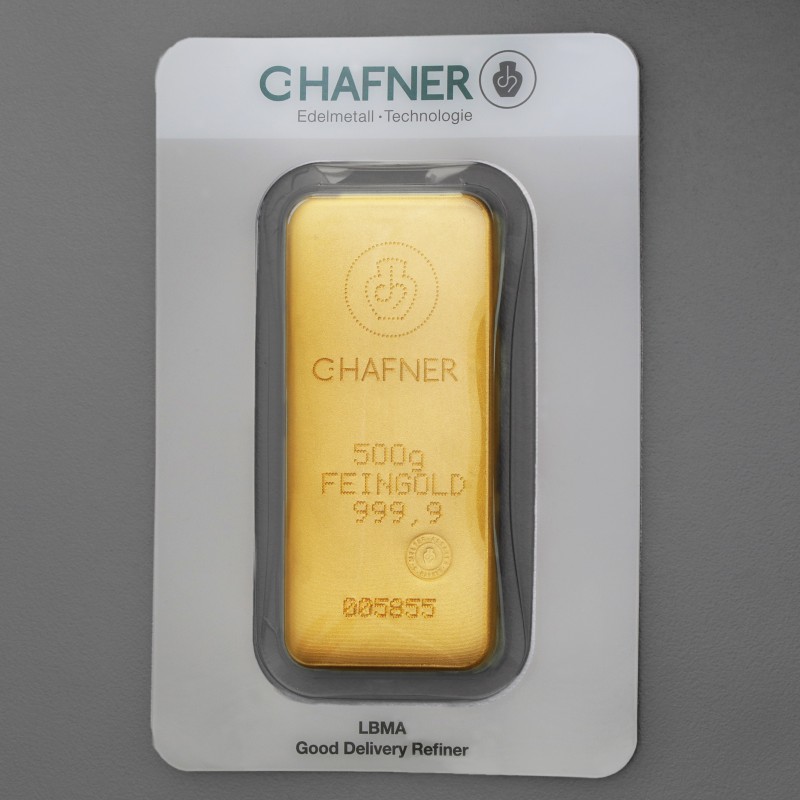 ooGoldbarren_500g_CHAFNER_-_Gussform_ CHAFNER 500g Feingoldbarren – Bild 2