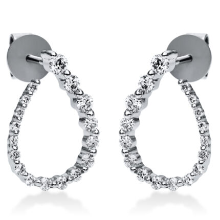 Ohrstecker Weißgold 18kt 0,49 Diamantschmuck mit 34 Diamanten - 2I802