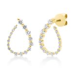 Ohrstecker Gelbgold 18kt 0,49 Diamantschmuck mit 34 Diamanten - 2L491