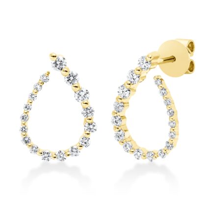 Ohrstecker Gelbgold 18kt 0,49 Diamantschmuck mit 34 Diamanten - 2L491