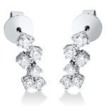 Ohrstecker Weißgold 18kt 0,79 Diamantschmuck mit 12 Diamanten - 2P757