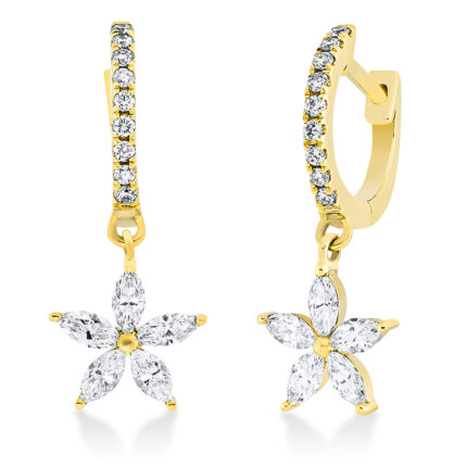 Ohrschmuck Gelbgold 18kt 0,50 Diamantschmuck mit 28 Diamanten - 2Q048