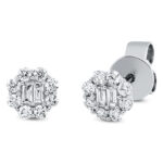 Ohrstecker Weißgold 18kt 0,26 Diamantschmuck mit 20 Diamanten - 2Q441