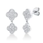 Ohrschmuck Weißgold 18kt 0,46 Diamantschmuck mit 36 Diamanten - 2S477