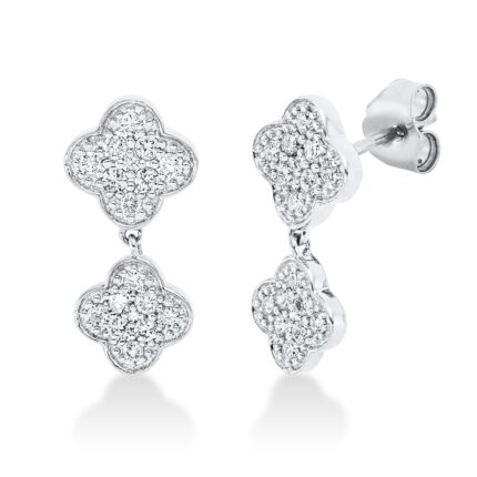 Ohrschmuck Weißgold 18kt 0,46 Diamantschmuck mit 36 Diamanten - 2S477