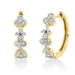 Creolen Gelbgold 18kt 0,65 Diamantschmuck mit 36 Diamanten - 2S480