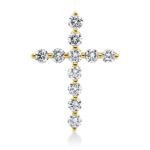 Anhänger Gelbgold 18kt 0,44 Diamantschmuck mit 11 Diamanten - 3G932