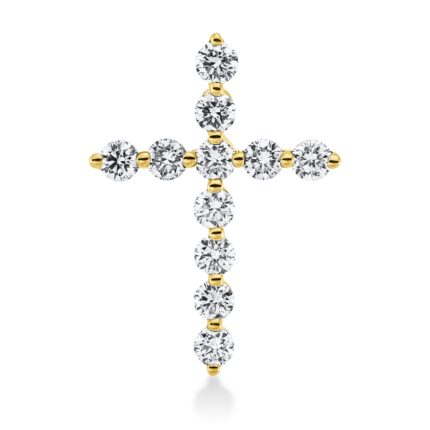 Anhänger Gelbgold 18kt 0,44 Diamantschmuck mit 11 Diamanten - 3G932