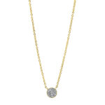 Collier Gelbgold 18kt 0,05 Diamantschmuck mit 19 Diamanten - 4I482
