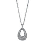 Collier Weißgold 18kt 0,38 Diamantschmuck mit 101 Diamanten - 4J392