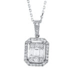 Collier Weißgold 18kt 0,76 Diamantschmuck mit 39 Diamanten - 4K324